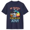 No Bunny Loves Me Like Jesus Easter Tshirt Summer Cotton Tshirts Unisexs Harajuku Design Tee Shirt Shortsleeve Vintage Top Tees