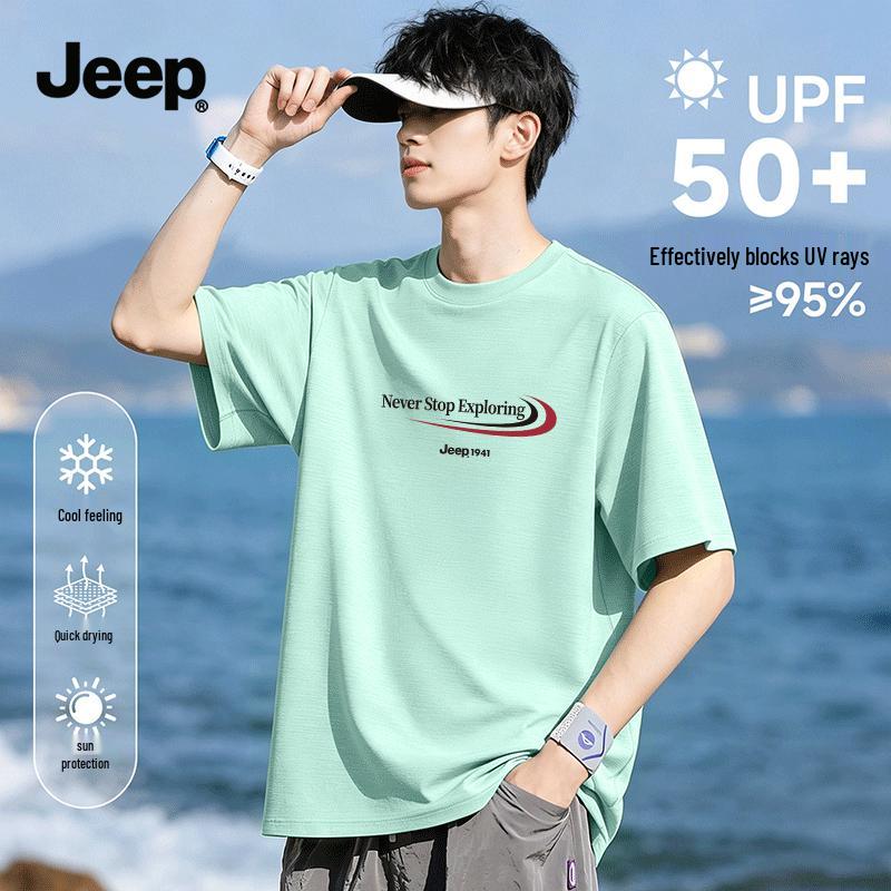 

JEEP Men s Summer Cooling Quick-Dry Sports T-Shirt Z 4XL