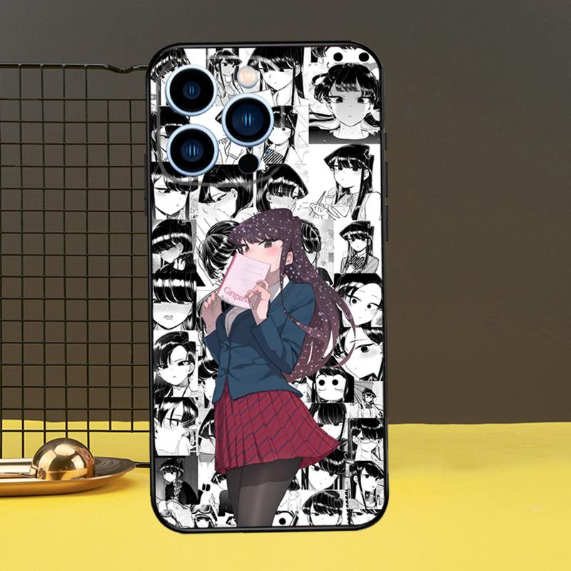 

Чехол Komi Shouko Komi-san аниме для Apple iPhone 11 14 12 Pro Max mini XS XR X 8 7 Plus SE 2020 13 Pro, чехол для телефона, капа iPhone 12 mini