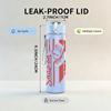 1PC Vertical Red Stripes Grunge Text Print 750ml Portable Sports Water Bottle Leakproof Gym Outdoor Travel Drink Cup