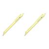 15 Oil-Based Ballpoint Pen 0.7 Yellow 7-Soft-YL-BK (x2) Zerogee Ball 0.7mm Tip Black Ink