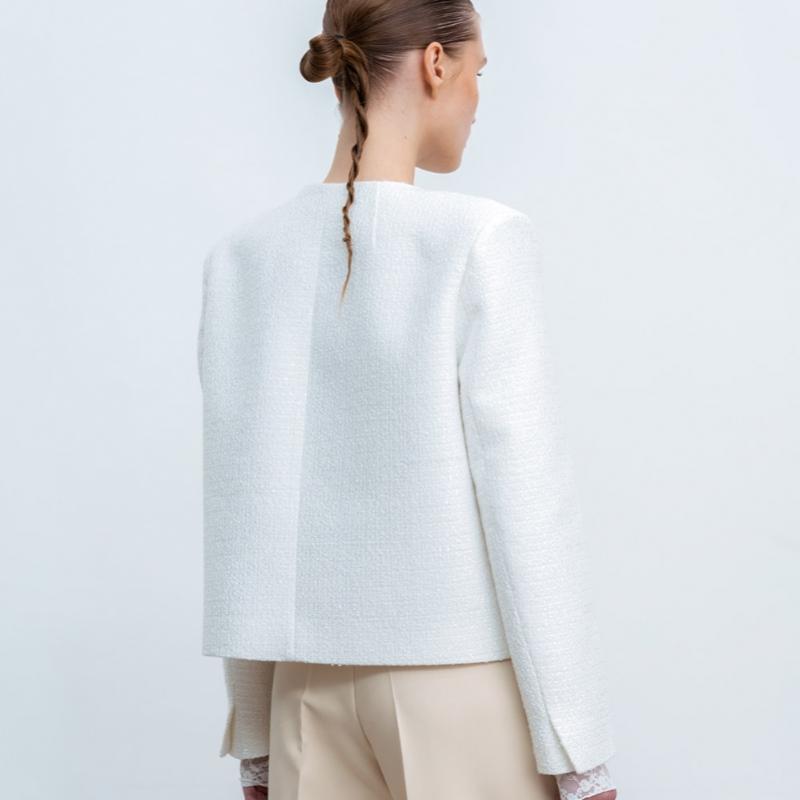 Cluto Sparkle Jacket White