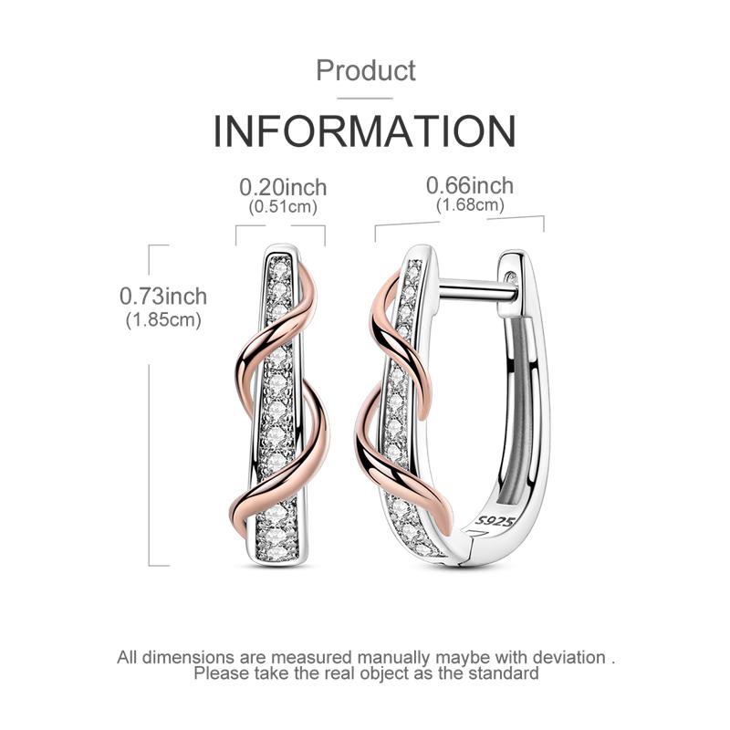 U shaped Flying Gradient Butterfly French Style Hoop Earring 925 Sterling Silver Earrings for Anniversary Wedding Jewelry Gifts