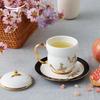 Yongfengyuan Madam Porcelain Pomegranate Garden Heaven & Earth Pair Cups