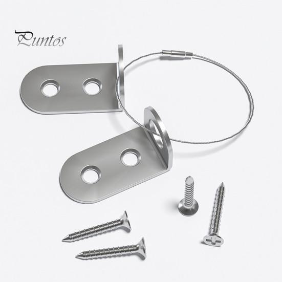 4Pcs/Set Anti-Tip Furniture Fixator Iron Furniture Safety Strap Wall Child Baby Proofing Kit Durable Steel Straps Furniture Wall Mount