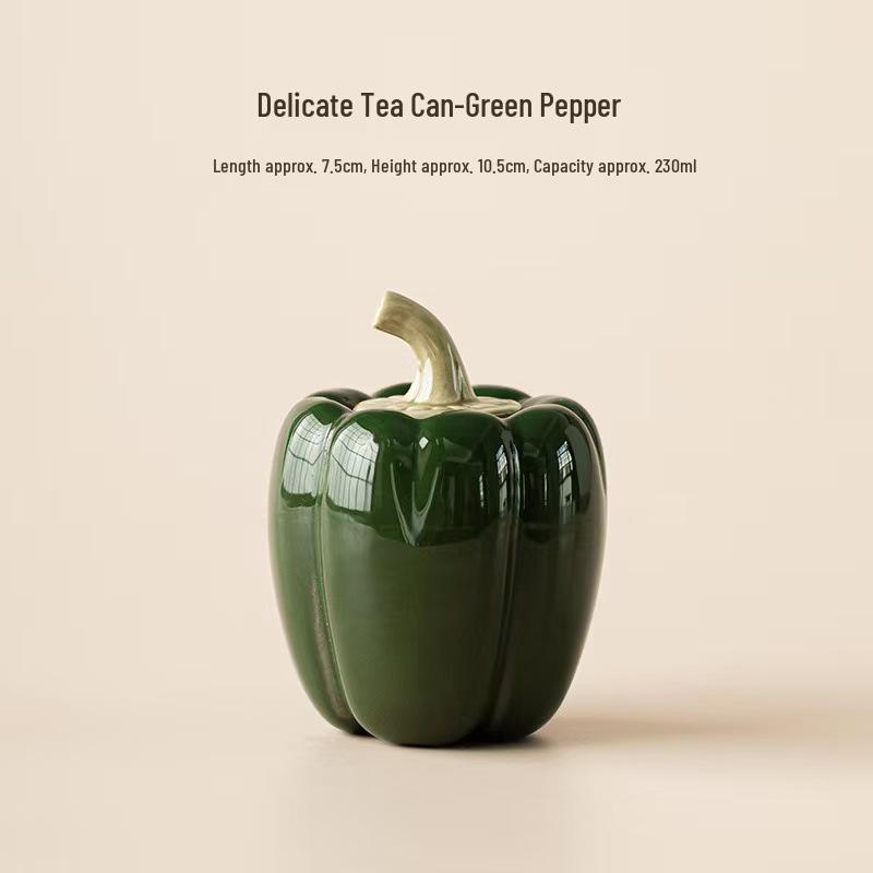 Persimmon Tea Scented Ceramic Candy Jar and Candle Holder