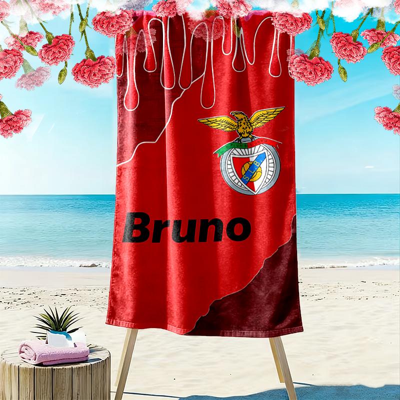 Telo Mare SL Benfica, Un Must-have per Ogni Viaggio Perfetto, Regalo di Compleanno, Festività Perfetto per Famiglia e Amici