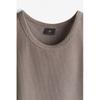 H M sliM Fit Sleeveless Knit Top Grey