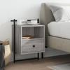 Wall-mounted Bedside Table - Maison Exclusive - Sonoma Grey - 40x30x61 Cm - 1 Drawer