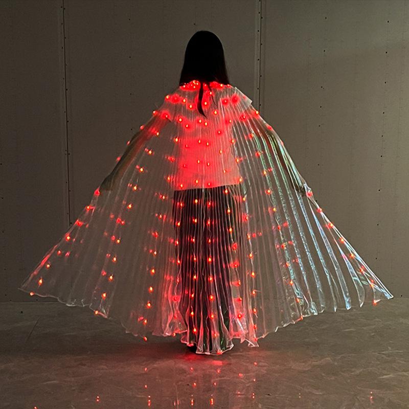 LED Luminous Butterfly Wings - Belly Dance, Fairy Costume, Catwalk Fluorescent Cloak