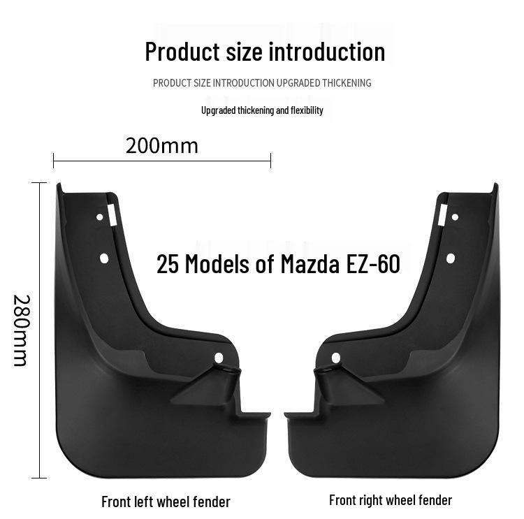 Schutzblech-Skin für 2025 Mazda EZ-60 Vorder- und Hinterräder