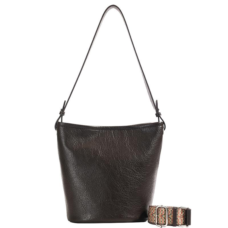 Bags retro fashion commuter bucket bags women's new casual versatile shoulder armpit bags niche foreign messenger bags