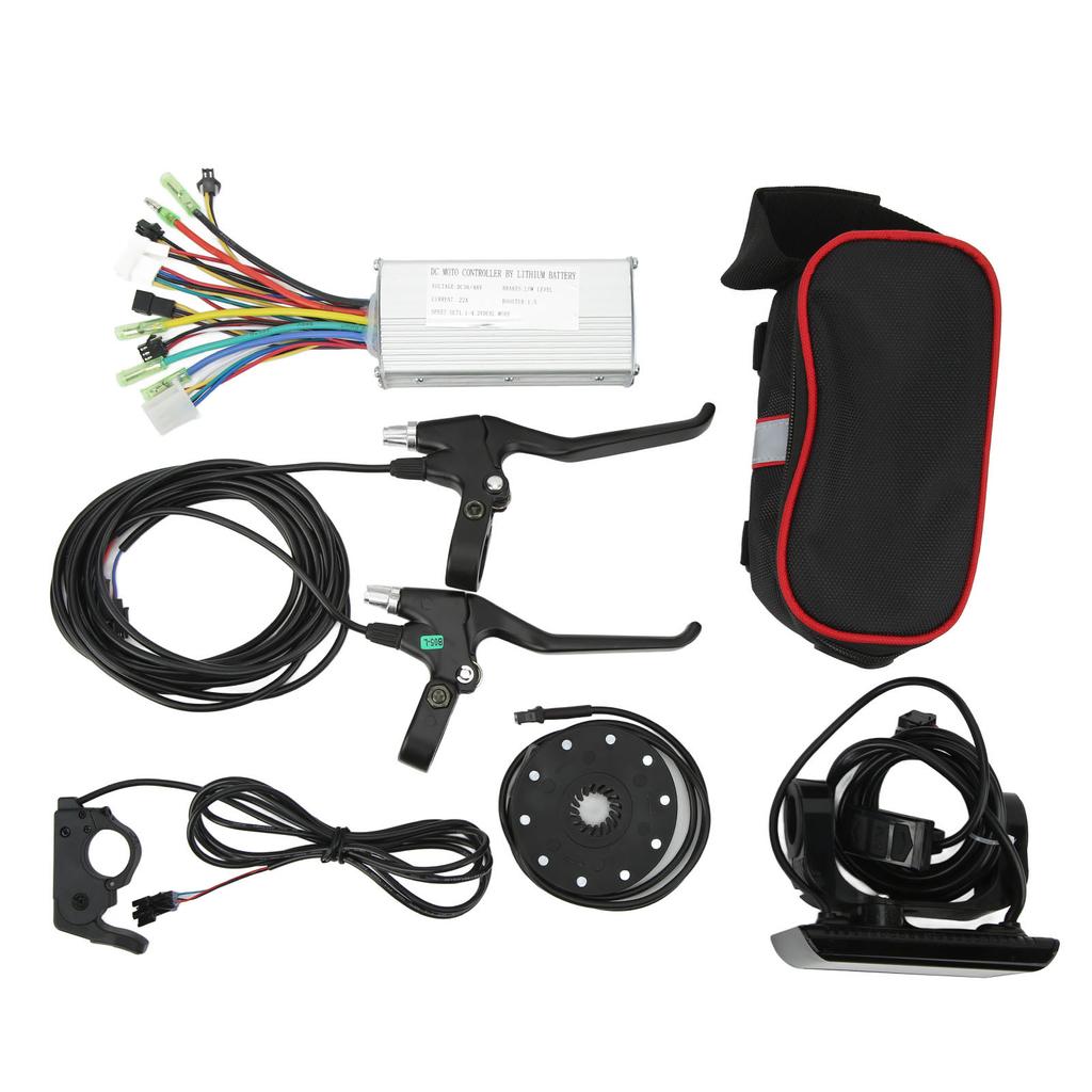 22A Electric Bicycle Conversion Kit JN22A Controller S900 Panel Brake Handle and Thumb Throttle for 500W Motor