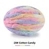 Handmade DIY Rainbow Adient Yarn Scarf  Tail Line Finger Knitting Cozy  Nest  Cuion Thi Ice Strip Yarn