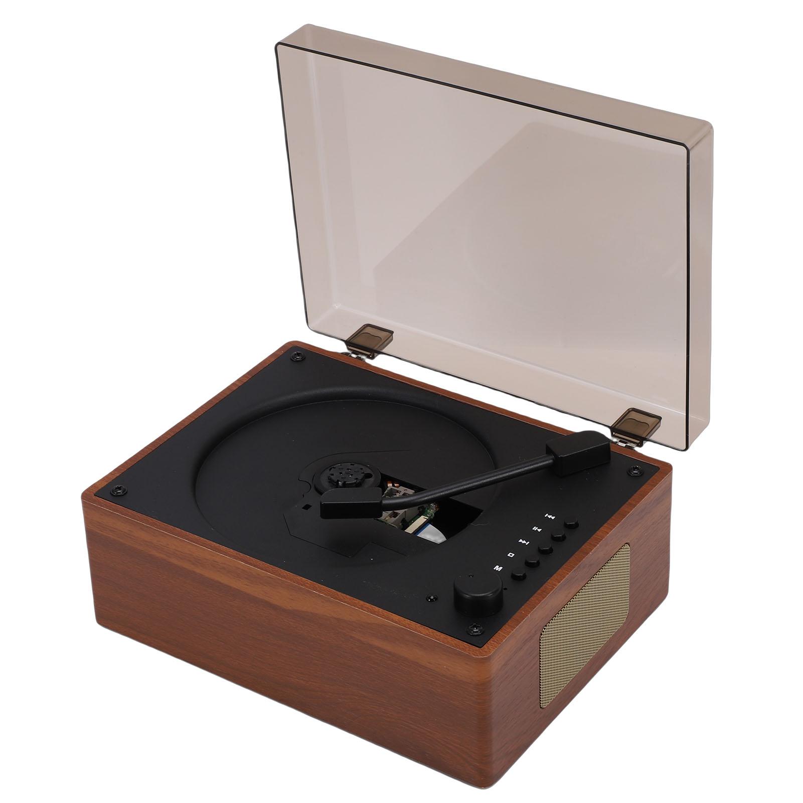 

Vintage CD Player 5.1 Double Speaker Portable Retro Wireless CD USB Drive Input Player with Headphones for Home Car