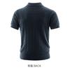 Men Business Casual Cable Knit Short Sleeve Collared Polo Shirt