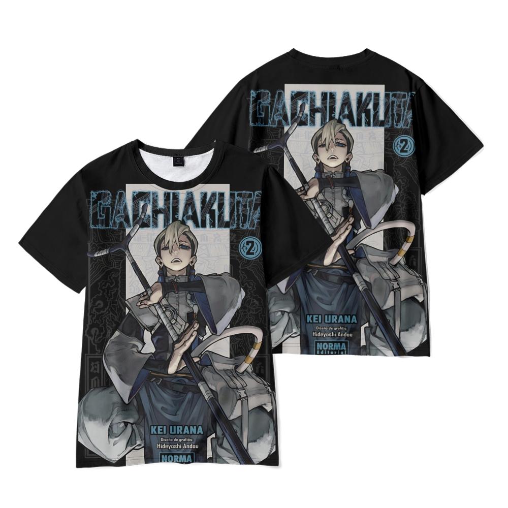 

GACHIAKUTA Printing Women Men Cartoon Tshirt Casual Breathable Tshirts Funny Cartoon Loose Tees Shirts Street Oversized T-Shirts Man XXS