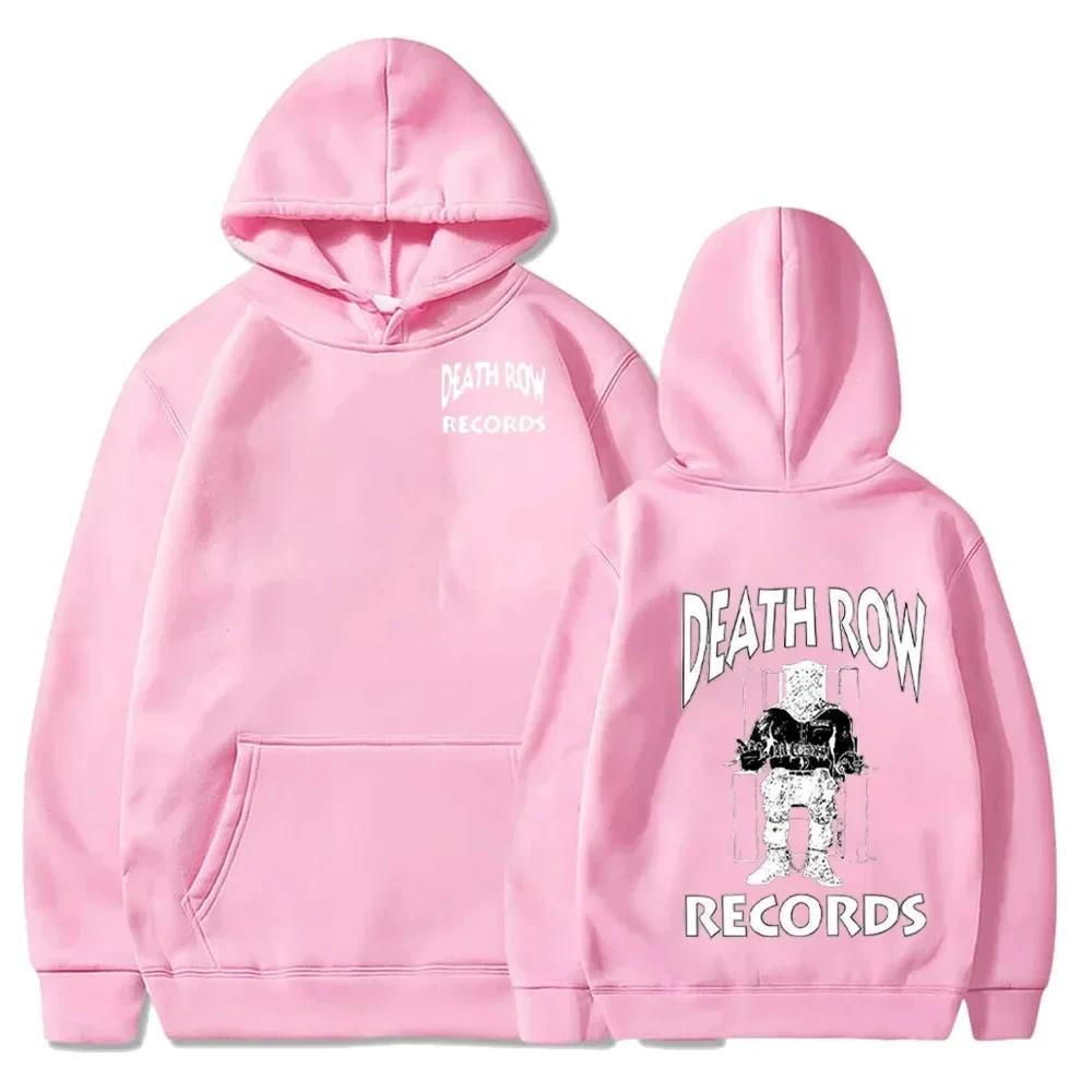 Death Row Records Hoodies Spring Autumn Fleece Hoodie Pullover Fashion Men Women Loose Hooded Sweatshirts Top