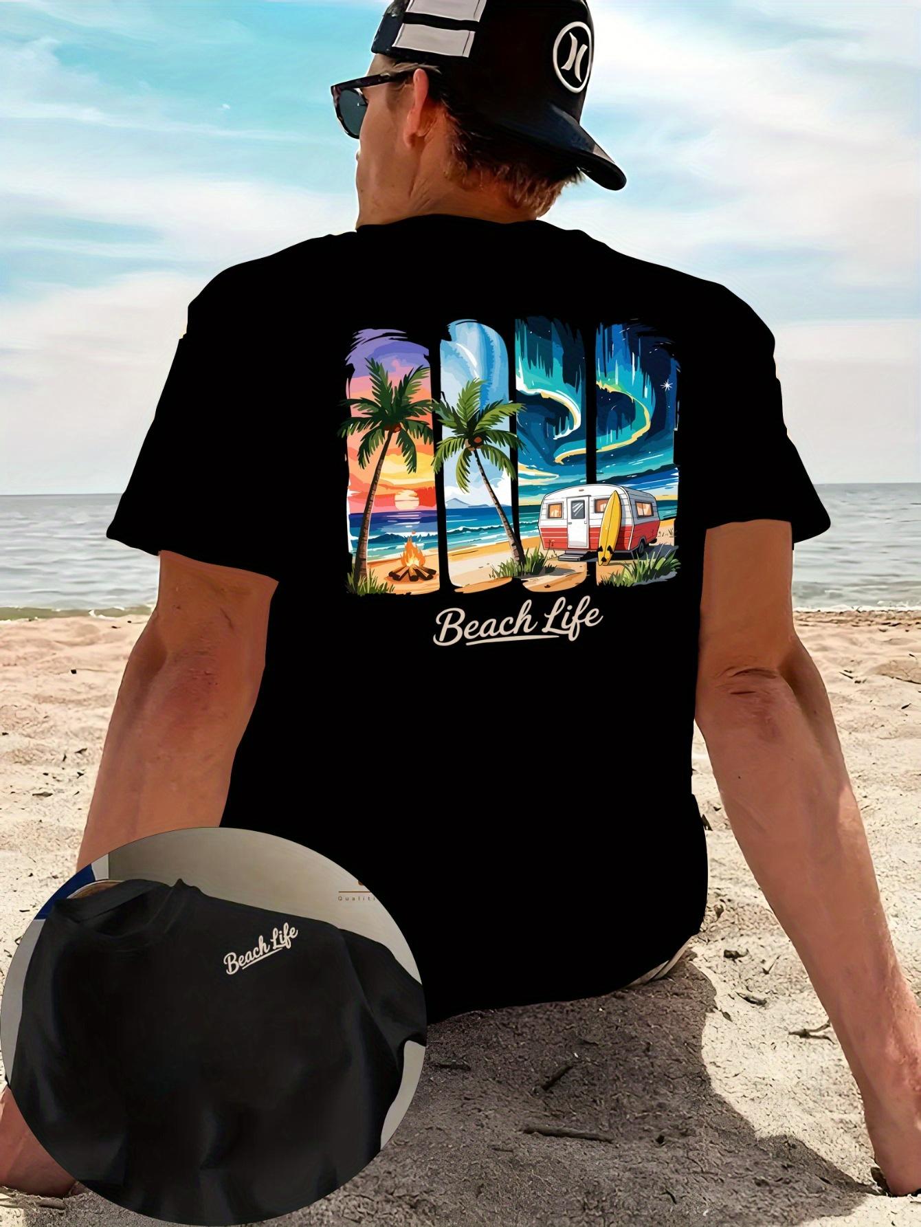 

Summer Highquality 100 Pure Cotton Mens Tshirt for Outdoor Vacation Casual Sports Breathable Shortsleeved Shirt S
