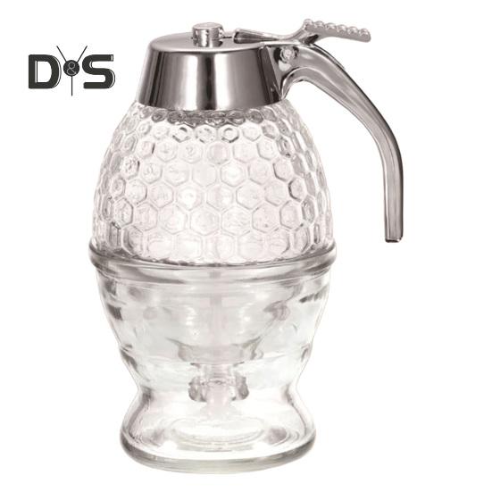 

1/2 шт. Банка для хранения меда с подставкой, большой емкости, герметичная конструкция, не содержит бисфенол А, горшочек для меда в форме сот 1pc