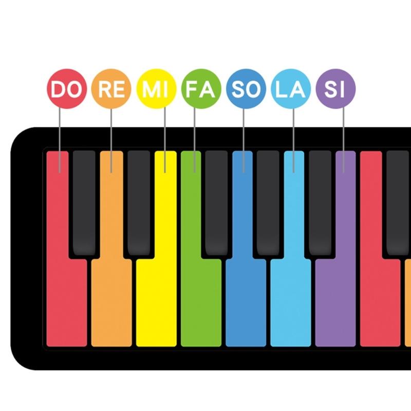 Roll Up Piano, 49 Key Multifunctional Electronic Piano Keyboard Foldable Hand Roll Out Piano, Educational Soft Keyboard