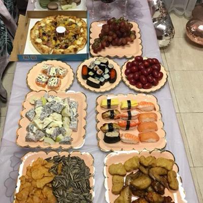 Kindergeburtstag Einweg-Papp-Dessertteller für Party und Picknick
