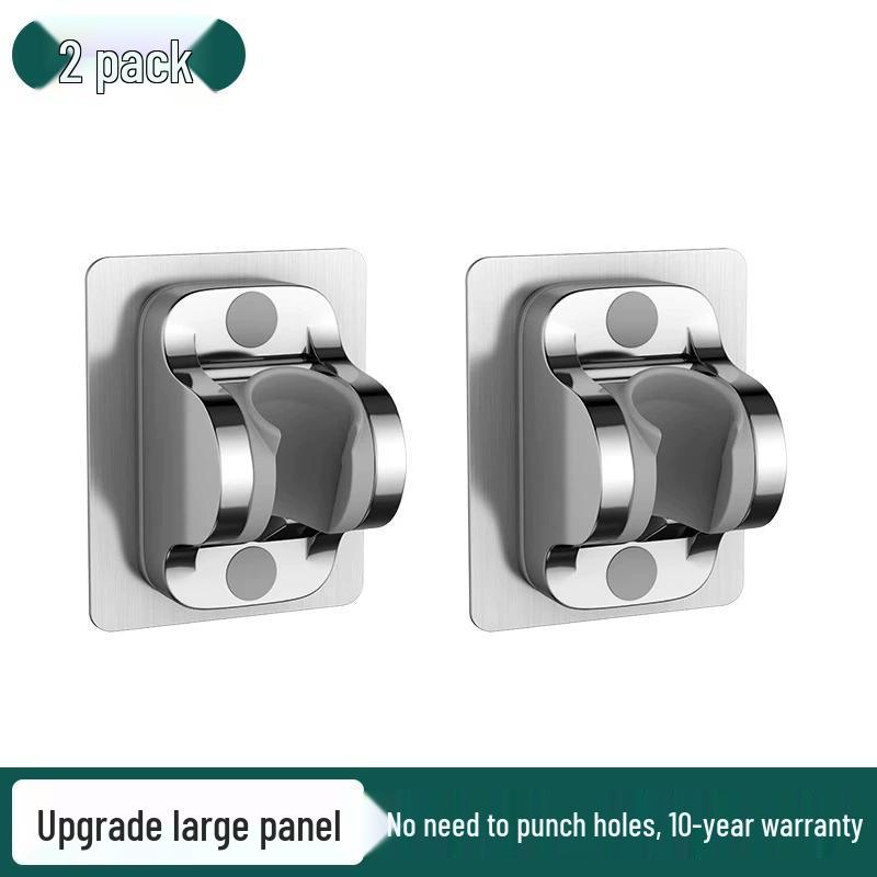 No-Drill Suction Cup Shower Head Holder with Movable Silicone Base