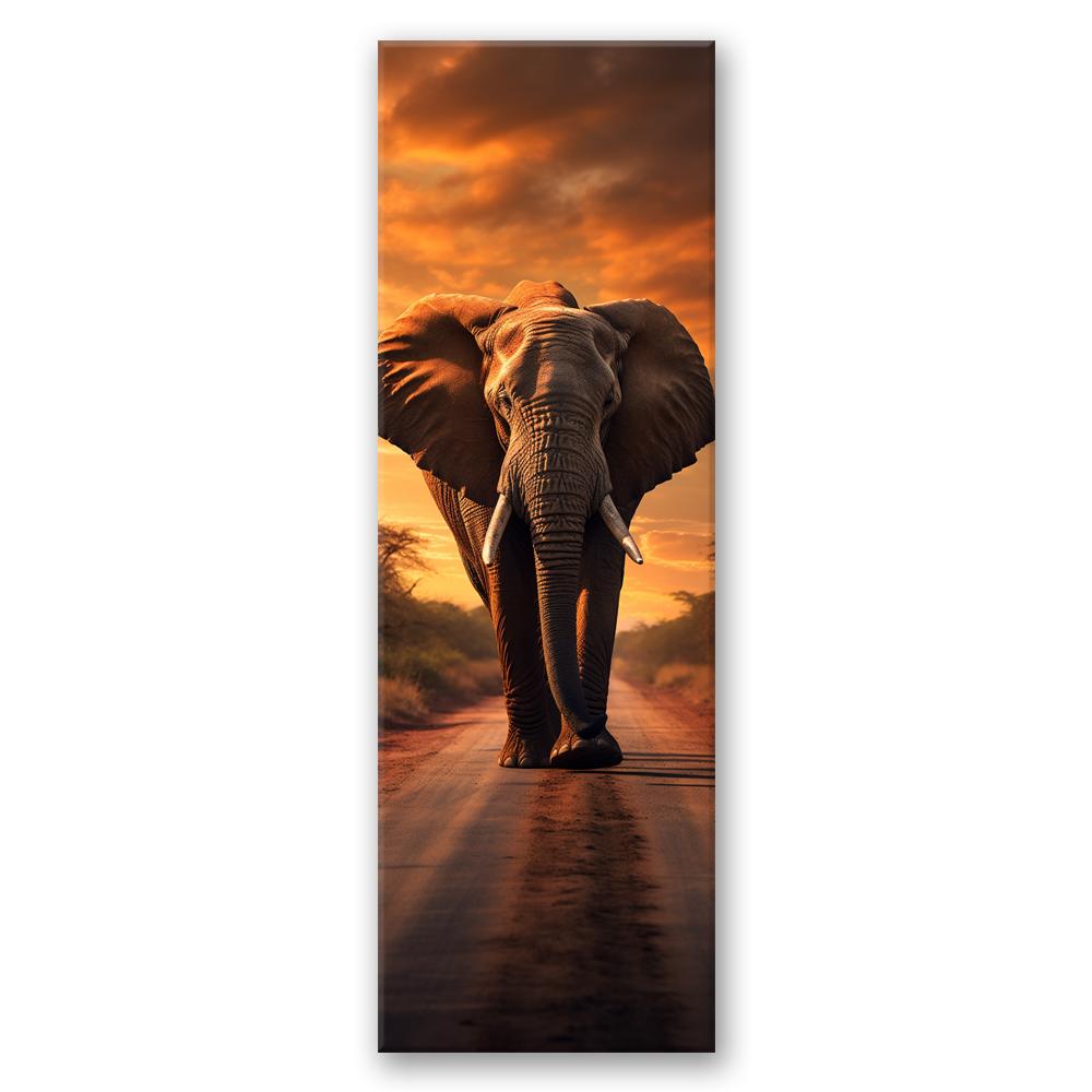 Canvas Print, Elephant Africa Safari