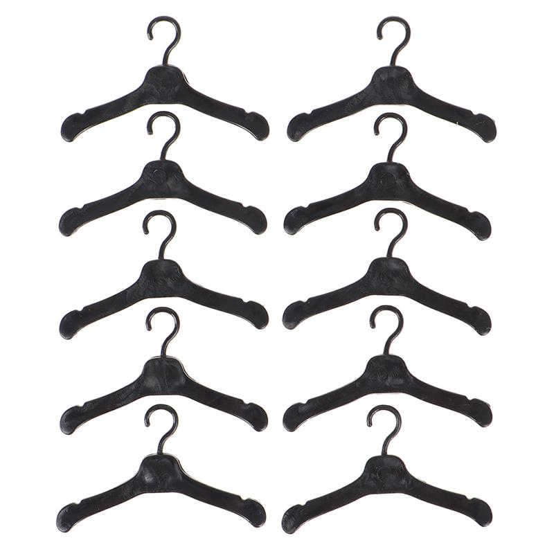 10ks Krásná ramínka Mini Roztomilý šatník Šaty Kabát Oblečení Plastové doplňky