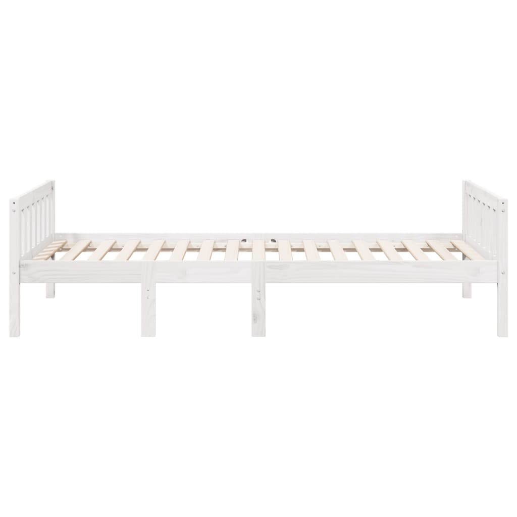 Vidaxl Children's Bed Without Mattress, White, 90X190 Cm, Pine Wood
