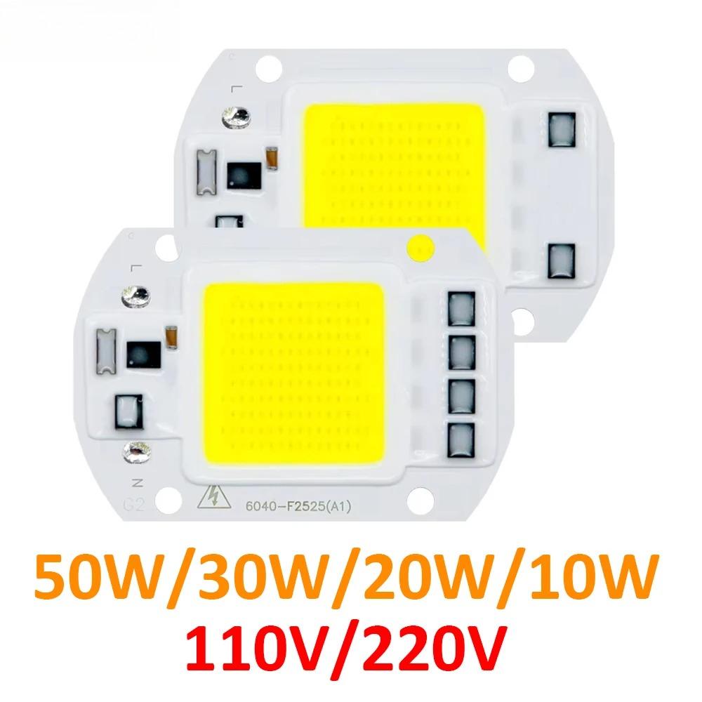 COB LED Lamp 20W 30W 50W AC 220V 230V 240V Smart IC No Need Driver DIY Chip LED Bulb Flood Lights Spotlight Floodlight Chip