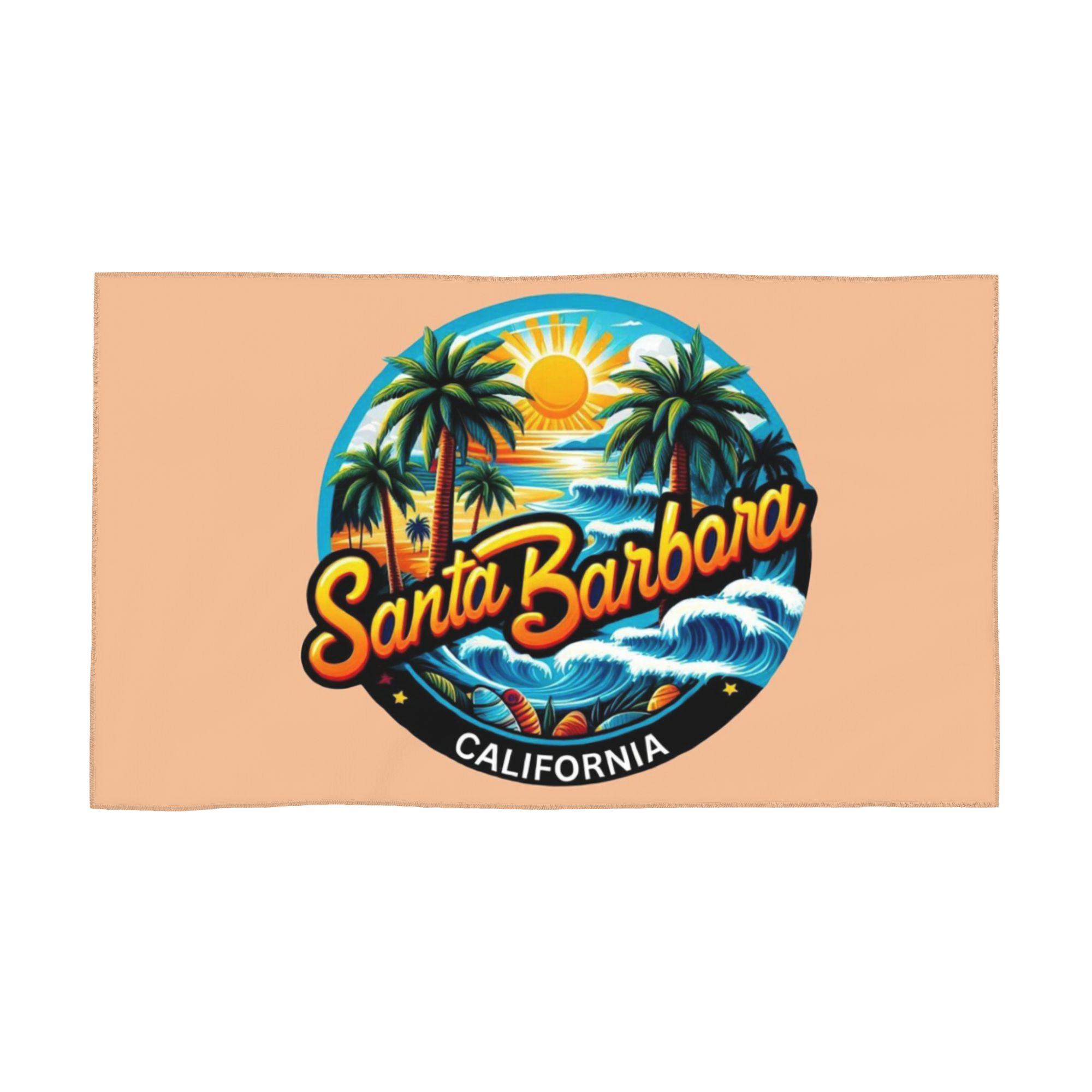 

Santa Barbara, California USA Soft Face Towel Quick Dry Pool Bath Cotton Towels Absorbent Quick W30*H60(CM)