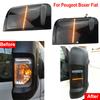 2PCS Side Wing Rearview Mirror Dynamic Blinker Flowing Indicator For PEUGEOT BOXER FIAT DUCATO 2006-2019 LED Turn Signal Light