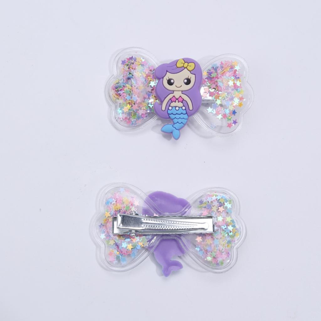 2 Stück Mode Meerjungfrau Haarspangen für Mädchen Cartoon Bunte Haarnadeln Baby Kinder Dekorative Haarspangen Niedliche Boutique Haaraccessoires