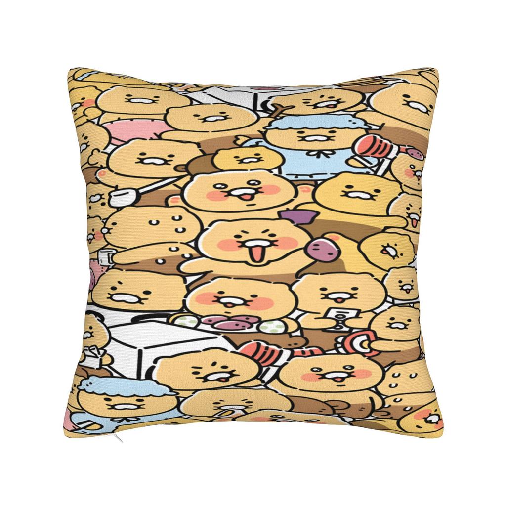 K-Kakaos F-Friends Choonsiks Pillowcases  Novelty Pillow Case For Sofa Car Home Decor Soft Pillow Cover