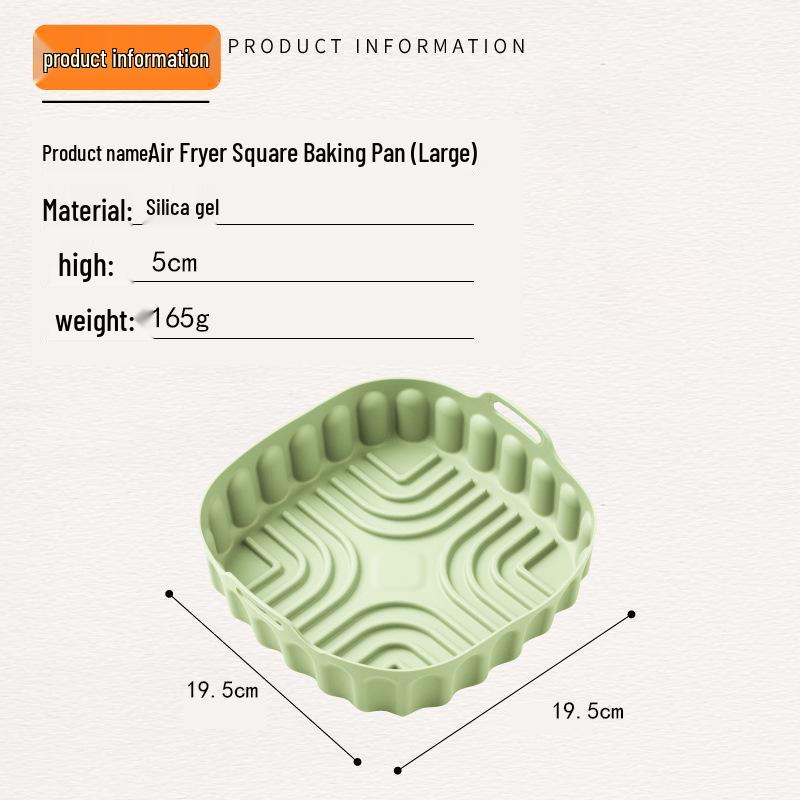 Silicone Air Fryer Baking Mat and Cake Tray