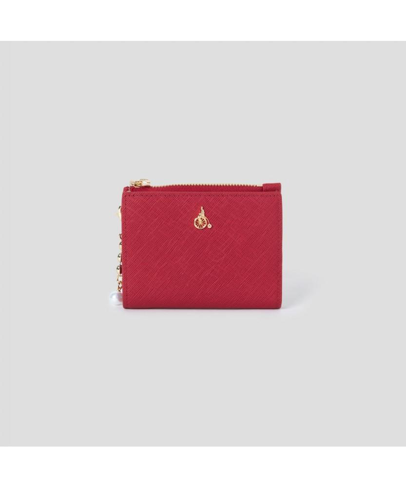Beanpole Accessory Lucy Zipper Foldable Wallet - Red