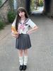 Genuine Japanese Sakura Melody Sailor Suit: Academy-Style JK Uniform for Graduation.