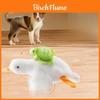 Plush Cat Chewing Toy With Sound And Moving Bird For Interactive Play