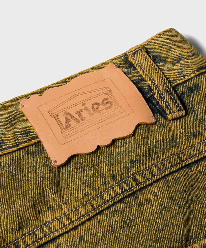Aries (U) Acid Wash Batten Jean Gold