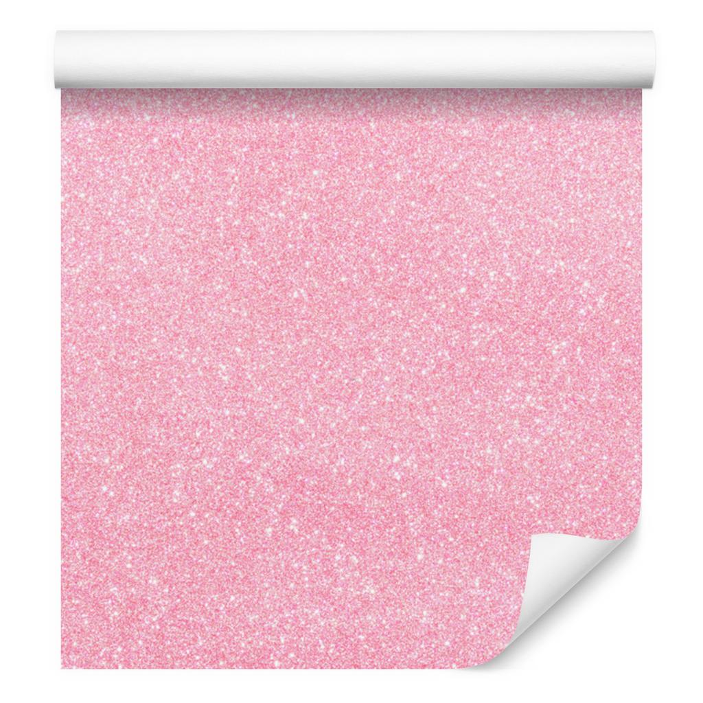 Powder pink glitter wallpaper, powder pink bottom 50x1000