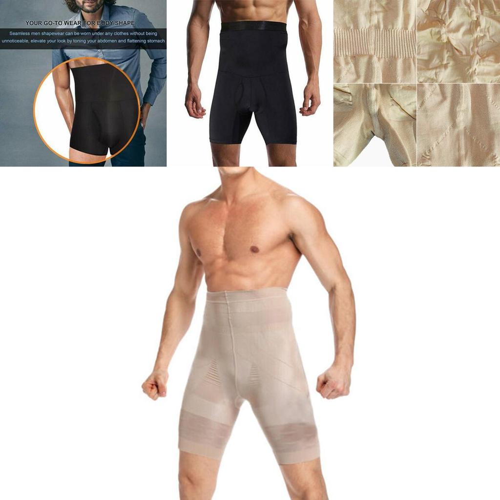 Breathable Men's Body Shaper Tummy Control Shorts With Lightweight And Comfortable Fit For All-day Wear