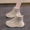 Women's 2024 Winter High-Top Casual Thick-Soled Velvet Boots K6719