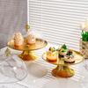 Snacks and Dessert Table Ornaments Display Stand with Covering Cake Stand Living Room Home Use Snack Plate Fruit Dish Single Layer Fruit Plate