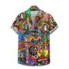 Men's Printed Beach Shirt Lightweight Breathable Fabric Summer Casual Wear