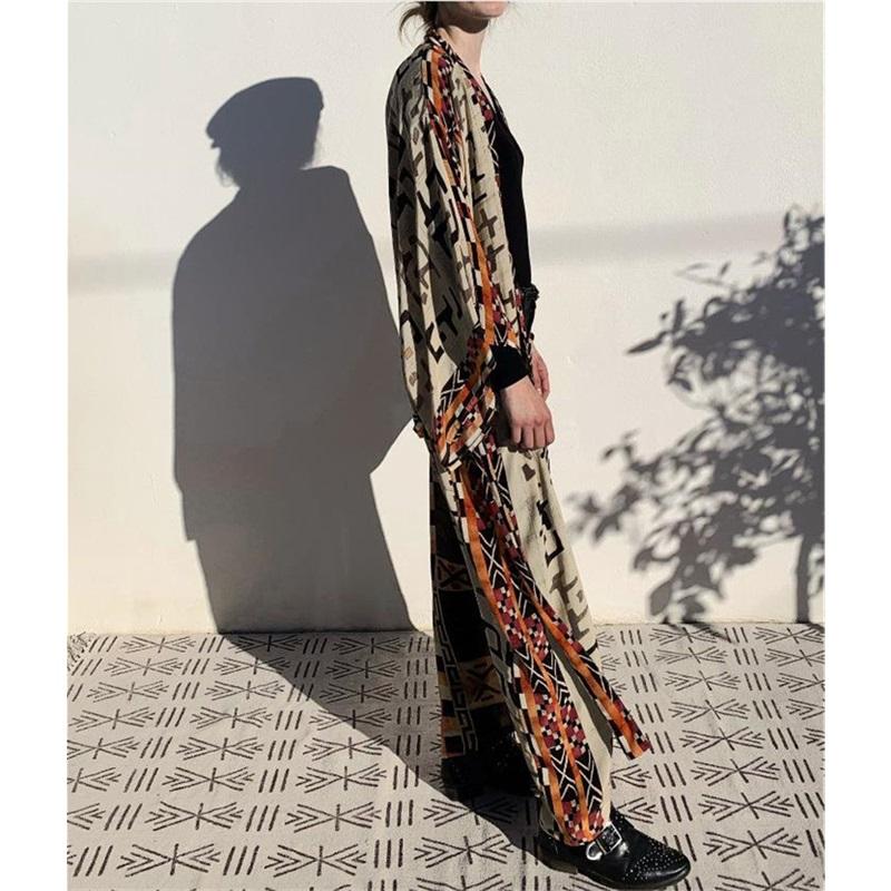 Floral Print Loose Beach Cover Up Swimsuit Cardigan Bikini Wrap Sun Protection Swimwear