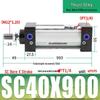 SC63 High Thrust Small Pneumatic Cylinder, Model SC40/50/80/100*125X150X200X500-S