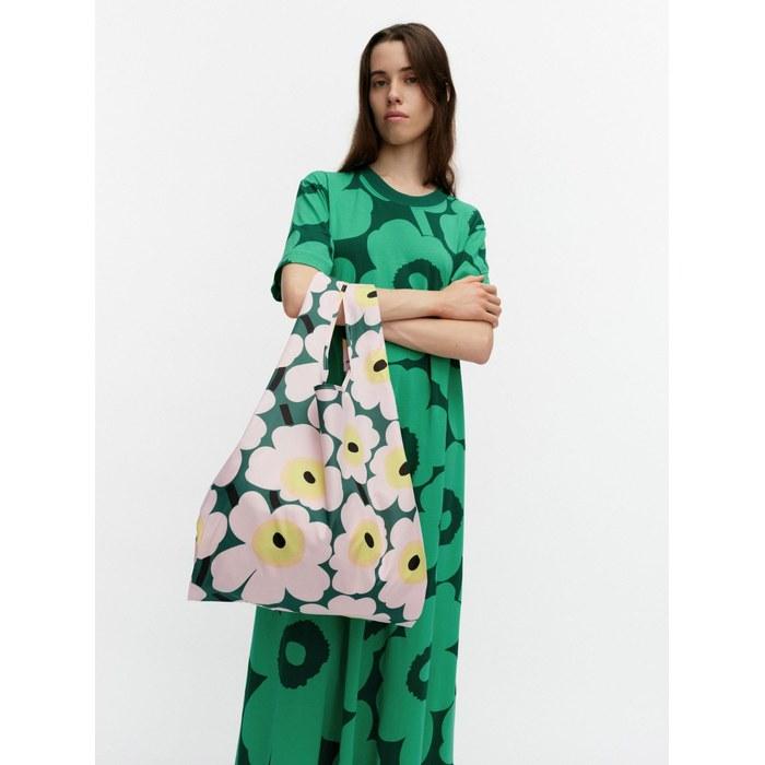 [Marimekko] Unikko Smart Bag Women's 52_1_52263695570 F Light Pink x Green