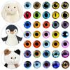 20pcs/10pairs Crystal Puppet Crystal Eyes 6mm-20mm Glitter Crystal Eyes  DIY Doll Accessories