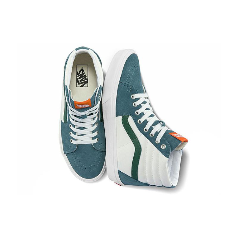 Vans SK8 HI Cozy Skateboarding Shoes Unisex White Green Vans VN0A5JMJBLG